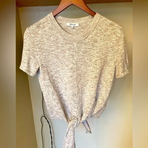 Madewell Tie-front sweater top